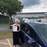 Photo of newly passed student driver in Newhaven