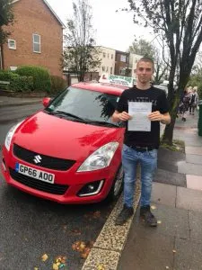 Photo of newly passed student driver in Sussex
