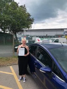 Photo of newly passed student driver in Newhaven
